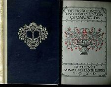 HEINRICH VOGELER - OSCAR WILDE  Märchen  Pergament, abweichendes Dekor,  SELTEN