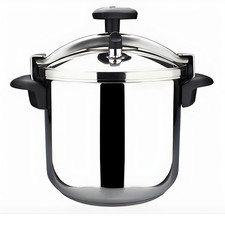 Magefesa Star Schnellkochtopf 4L, Silber, Spülmaschinenfest