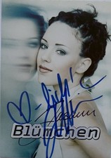Blümchen Jasmin Wagner signiert Karte Original Unterschrift Autogramm signed