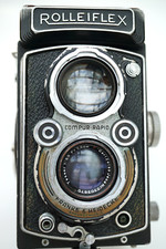 Funktionierende Rolleiflex K4A -Kamera / Tessar 3,5 / 75 lens TLR 6x6 cm