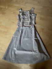 OLEANA Rock in Beige 100 % Seide in Größe M mit passendem Top (Top kostenlos)