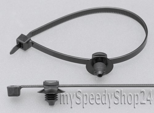 10x kabelbinder mit clips - kabelbinder,
