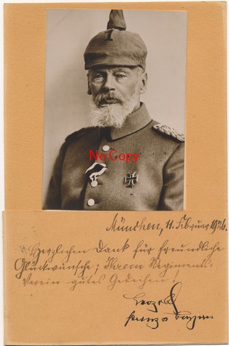Autograph leopold prinz von - autograph,