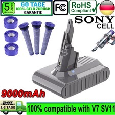 9.0Ah Akku Für Dyson V7 SV11 Motorhead Absolute Professional Sony Cell + Filter