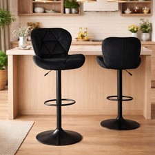 HAGO 2er Set Barhocker Samt