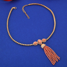 Orange koralle rund brillaint - koralle,