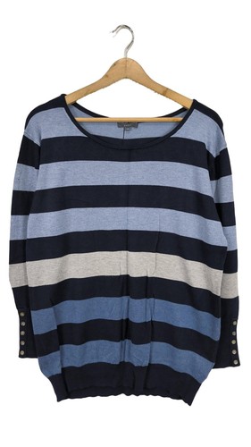 Marie lund strickpullover blau - lund,