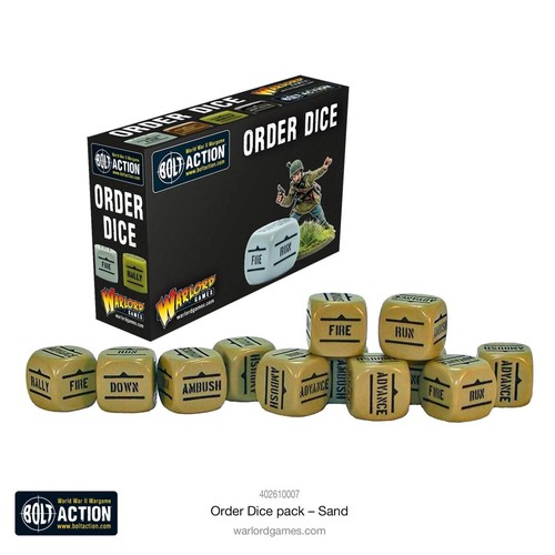 Bolt action orders - orders, dice