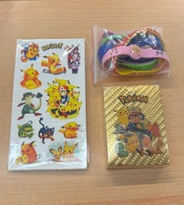 Pokemon Karten Set Deutsch 55 Karten + Tattoos + Armbänder Geschenk! NEU!