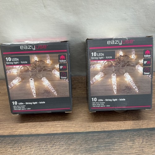 Led eiszapfen lichterkette - 2x,