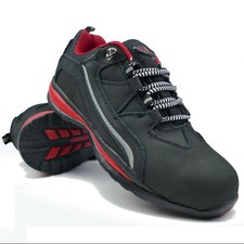 Arbeitsschuhe Sicherheitsschuhe Halbschuh Stahlkappe Schwarz Leder Gr. 36-48 NEU