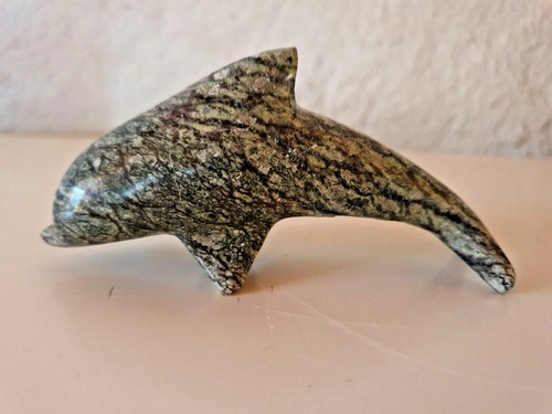 Delphin figur naturstein - delphin,