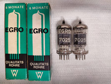 2x 7025 Röhren Tubes Valves