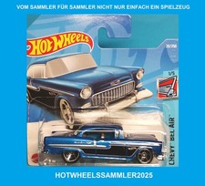 HOT WHEELS "1955 CHEVY" FARBE BLAU CHEVY BEL AIR OVP UNGEÖFFNET ANSEHEN!