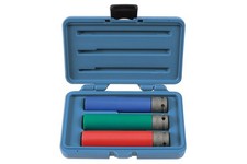 LASER TOOLS 6866 Alufelgen Nuss Steckschlüsselsatz Chrom Molybdän extra lang