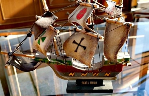 Vintage holzschiff santa maria - vintage-holzschiff,