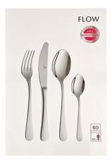 Gerlach Besteckset Flow 60 Teile 12 Personen Edelstahl 18/10 spülmaschinenfest