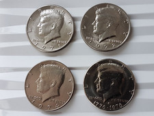 2 Dollar USA -  Lot 4 - Half Dollar 1971- 1972- 1974- 1976- John F. Kennedy