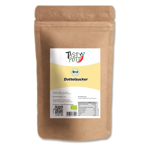 Tasty pott bio dattelzucker - bio,