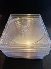 20 CD Hüllen Jewelcase Leerhüllen Box schwarz / transparent GEBRAUCHT, 
