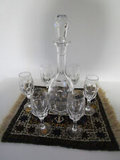Nachtmann  große Bleikristall Karaffe und 6 Sherrygläser Sherry Port Wein -Sonja