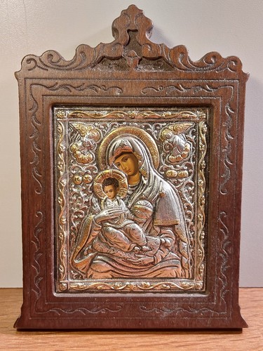 Griechische ikone maria mit - ikone,