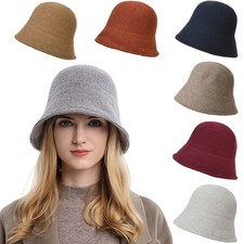 Bucket Hut Damen Weiche Strickmütze Vielseitig Fischerhut für Herbst Winter