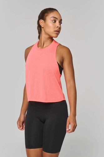 Damen triblend crop top sport - damen,