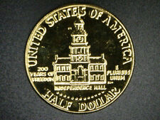 USA Kennedy Halfdollar 1971-1983 P D  vergoldet
