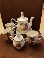 Teeservice Rosen 14 Teile für 6 Personen UdSSR Weißrussland sowjetische Belarus