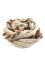 TCHIBO / TCM Rundschal Damen Schal braun Casual-Look