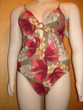 Schöner Badeanzug braun-bunt