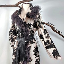 ZARA 🖤 ATELIER LIMITED EDITION MANTEL JACQUARD FEDERN PERLEN STICKEREI 9537/803