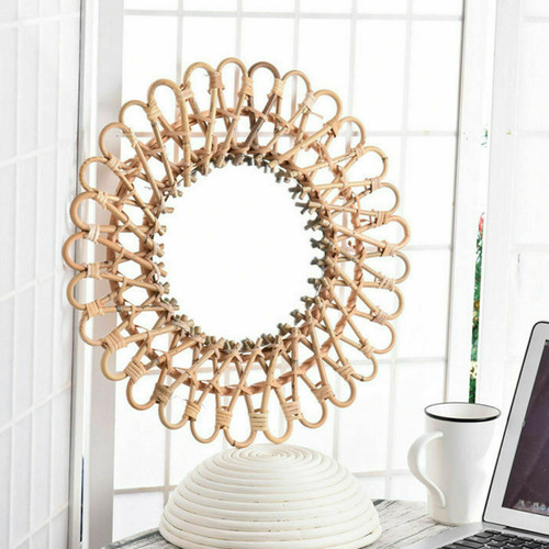 40cm rattan spiegel - 40cm,