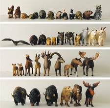 Schleich Waldtiere Igel Eichhörnchen Reh Hirsch Elch Wolf Bison Tiere Sammlung