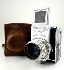 Ihagee Exakta 66 vertical Zeiss Tessar 80mm f2,8 T Verschluss DEFEKT jn047