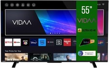 Toshiba Smart VIDAA 55 Zoll Ultra HD 55UV2363DA TV 4K 55 Zoll LED-Fernseher, kom