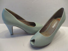 BELLISSIMA ° modische PUMPS Gr. 40 türkis Damen Mode Schuhe Peeptoes High Heels