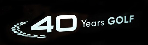 Schriftzug years golf - "40,