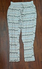 HAILYS - Damen-Schlupf-Hose mit Gummizug - beige-bunt - Gr. M