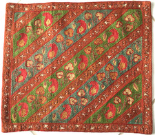 Alte Tischdeck Uzbek Suzani Embroidery Old Tablecloth Mantel Viejo Vieille Nappe