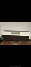 Sideboard IKEA  weiß mit schwarzer Glasplatte
