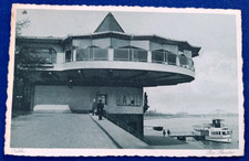 AK Köln die Bastei und kleines Passagierschiff Rhein gelaufen 1946