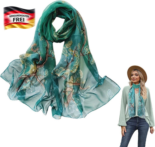 Damen halstuch seidenschal - halstuch,