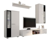 Wohnwand Anbauwand 4-teilig