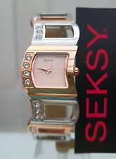 Neu SEKSY by Sekonda Damenuhr Wellenarmband Swarovski UVP £99 Geschenk für sie 