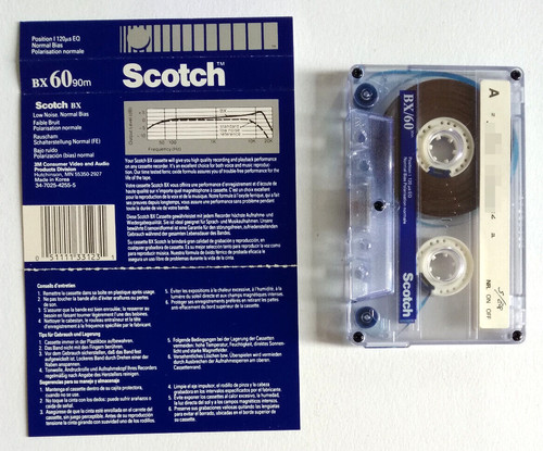 Musicassette scotch bx60 - scotch,