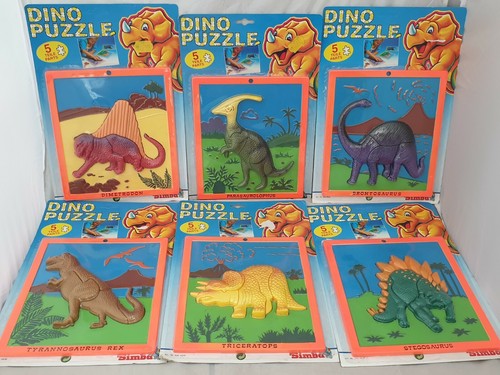 Vintage dino puzzle von - 6x,