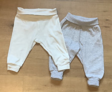 H&M u. Lupilu Baby Set 2x Hose Gr. 62/68 grau u. offwhite TOP