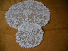 2 Deckchen Florentinertüll